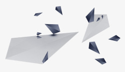 三菱立体飘浮几何高清图片