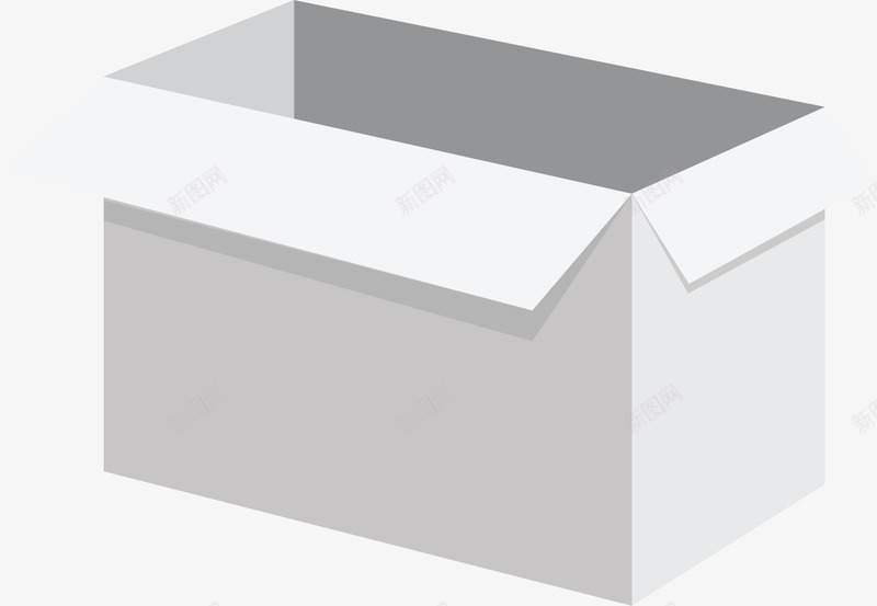 白色大型整理纸箱矢量图ai免抠素材_新图网 https://ixintu.com 打开的箱子 搬家纸箱 整理纸箱 白色纸箱 矢量png 纸箱 矢量图