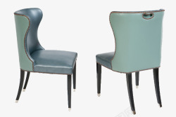蓝色唯美现代简约单人椅素材