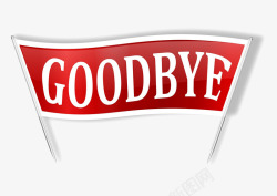 goodbye标签素材