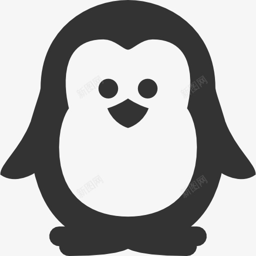 小企鹅图标png_新图网 https://ixintu.com 企鹅