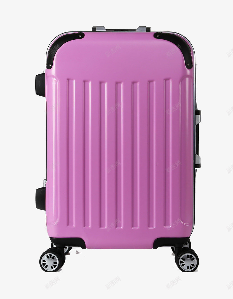铝框粉紫色行李箱png免抠素材_新图网 https://ixintu.com 产品实物 女士 旅行箱 粉紫色 行李箱