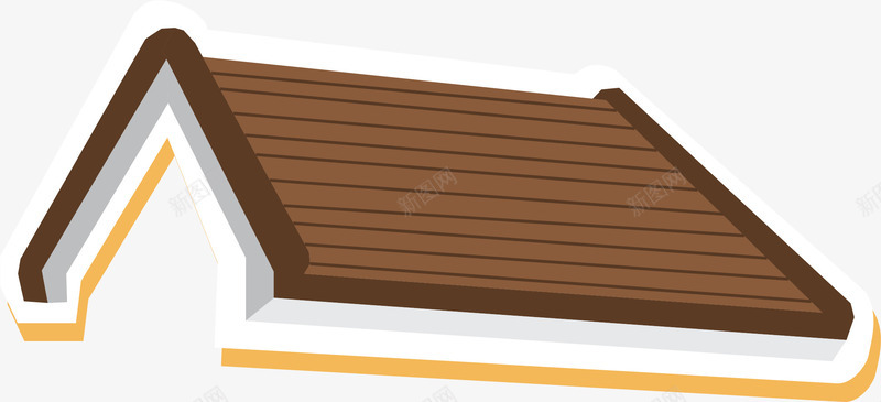 褐色木质高级屋顶png免抠素材_新图网 https://ixintu.com 卡通屋顶 屋顶 房子屋顶 房屋屋顶 矢量屋顶 褐色 高级屋顶