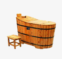 木质浴桶素材