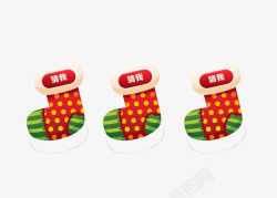 看海报猜圣诞节圣诞袜高清图片