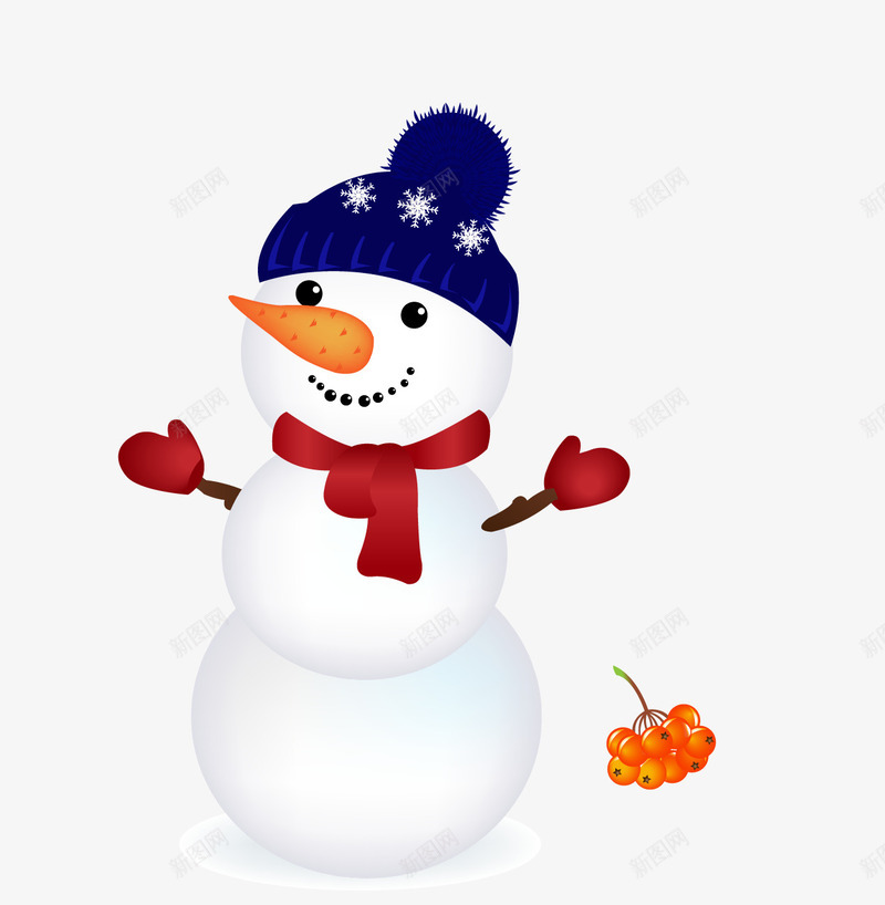 戴帽子的可爱雪人矢量图eps免抠素材_新图网 https://ixintu.com 戴帽子的可爱雪人 手套雪人 雪人 雪人矢量图 矢量图