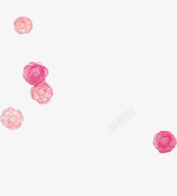 玫瑰花素描画漂浮的玫瑰花高清图片