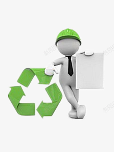 资源回收标志png免抠素材_新图网 https://ixintu.com 白板 绿色 资源回收