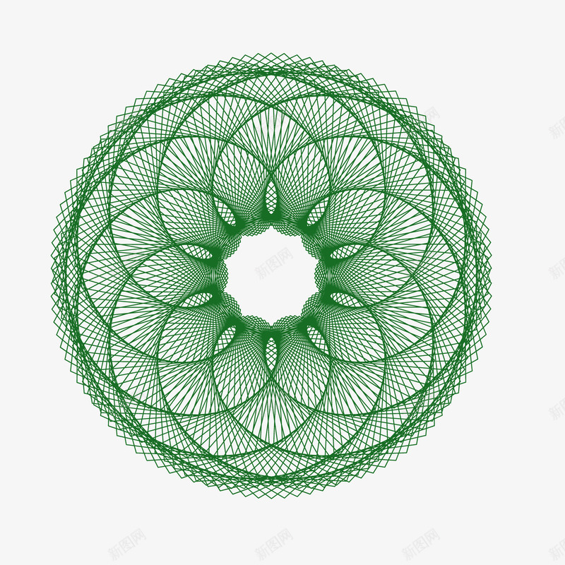 绿色环绕对称风车网格png免抠素材_新图网 https://ixintu.com 对称 环绕 绿色 网格 透明网格 风车