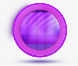 紫色圆框素材