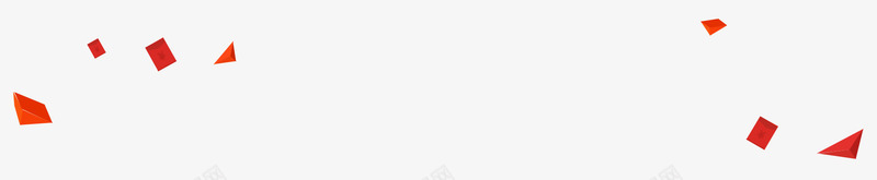 红色几何漂浮元素psd免抠素材_新图网 https://ixintu.com 几何 海报装饰 漂浮 红色