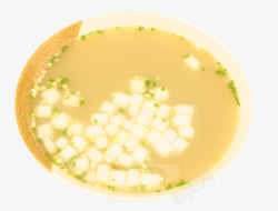 一碗汤葱花冬瓜清汤素材