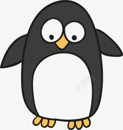 世界海洋日卡通企鹅素材