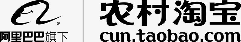 农村淘宝文字图标图标