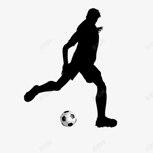 卡通手绘运动人物图标png_新图网 https://ixintu.com 创意 动漫动画 卡通人物 手绘 踢球的男人 运动人物