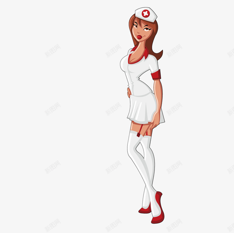 穿制服的护士美女png免抠素材_新图网 https://ixintu.com 制服 护士 美女