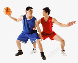 玩篮球素材