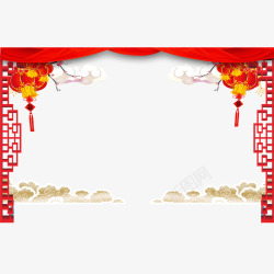 春节海报装饰边框素材