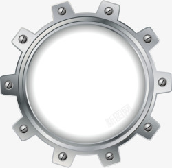 灰色螺丝灰色齿轮圆圈高清图片