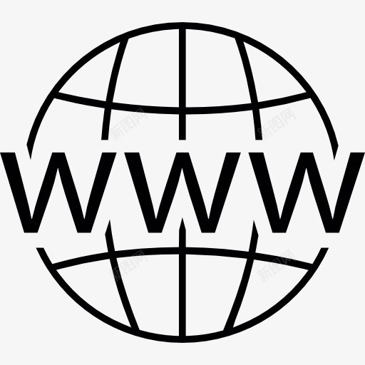 万维网图标png_新图网 https://ixintu.com 世界地球网格 互联网 国际 网格 网络 网页