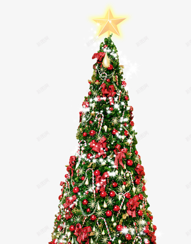 圣诞树图案png免抠素材_新图网 https://ixintu.com 圣诞元素 圣诞树 大树 绿树