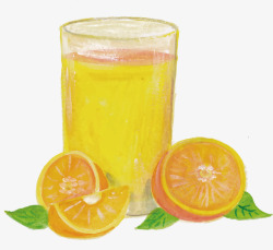 新鲜橙汁矢量图素材
