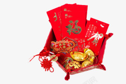 中国春节手工饰品排列素材