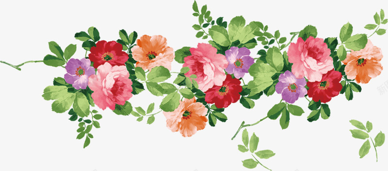 春季水彩美丽花朵png免抠素材_新图网 https://ixintu.com 春天 春季 春季花朵 春日 植物 自然 装饰图案 鲜花