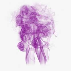 紫色舞台台饰漂浮流动紫烟高清图片