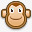 情感脸猴子图标图标