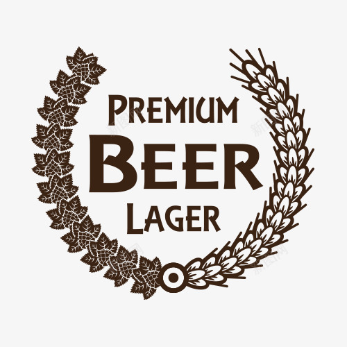 麦穗欧式标签图标png_新图网 https://ixintu.com 啤酒节 图标 标签 欧式 麦穗