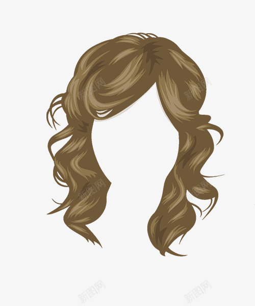 女士头发发型假发png免抠素材_新图网 https://ixintu.com 假发 发型 头发 女士