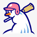 运动的雪人png免抠素材_新图网 https://ixintu.com 棒球 白色 雪人