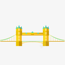 现代建筑旅游金门大桥矢量图素材