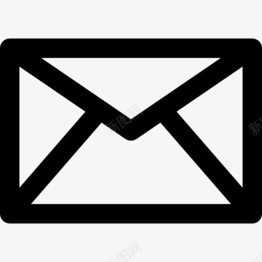 电子邮件信封按钮图标图标
