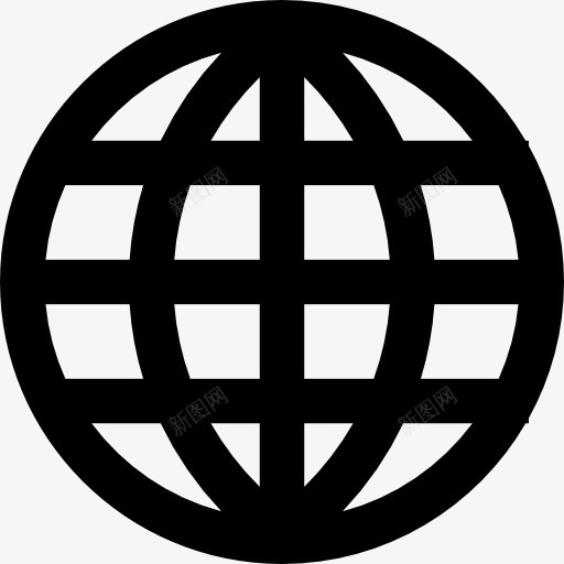 地球网格符号图标png_新图网 https://ixintu.com 地球图标 地球的符号 形状 网格形状 行星 象征地球