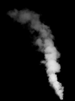 烟柱漂浮飘散的白色烟柱云朵烟雾高清图片