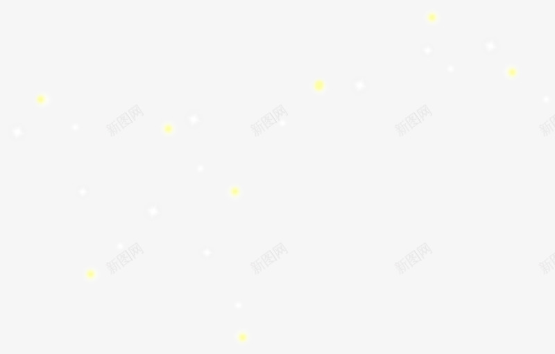 漂浮的黄色小光点png免抠素材_新图网 https://ixintu.com 星光 漂浮 装饰 黄色