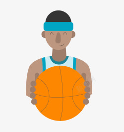 抱篮球抱篮球的黑人小孩高清图片
