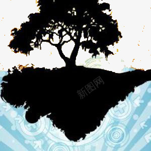 孤岛的树png免抠素材_新图网 https://ixintu.com 大树 孤独 海边