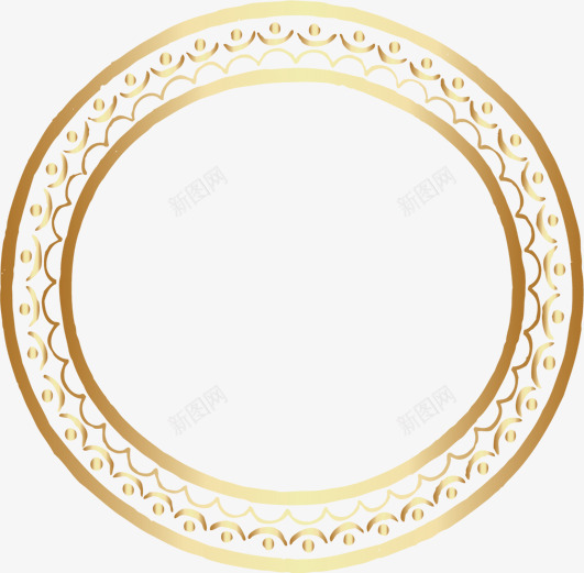 金色圆环片png免抠素材_新图网 https://ixintu.com 免抠 花纹 边框纹理 金色圆环图片