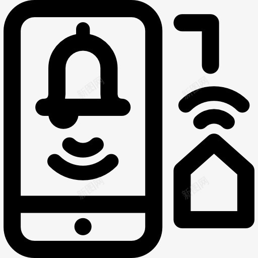 报警图标png_新图网 https://ixintu.com 家庭 房子 手机 技术 报警 智能手机 移动电话