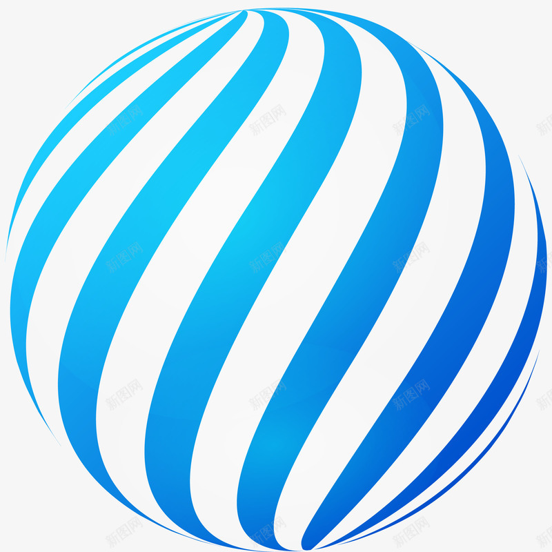 漂浮蓝白条纹小球矢量图ai免抠素材_新图网 https://ixintu.com 免抠PNG 双十一 条纹 漂浮蓝白条纹小球 球体 电商 装饰球 矢量图