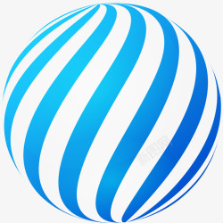 漂浮条纹小球插画漂浮蓝白条纹小球矢量图高清图片