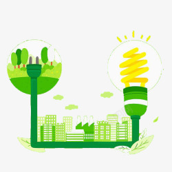 灯泡插头生态清洁能源素材