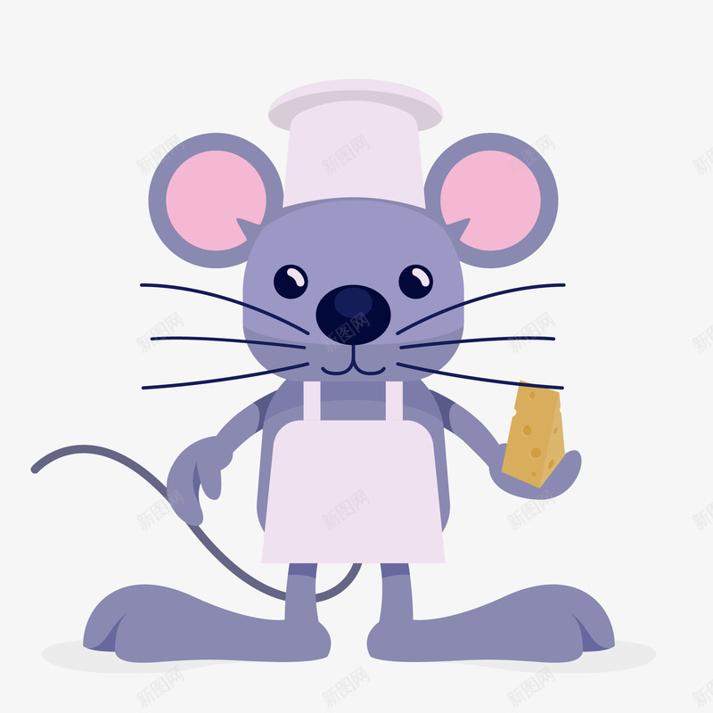 白色帽子的老鼠图案矢量图eps免抠素材_新图网 https://ixintu.com 动物 卡通 图案 小清新 彩色 戴帽子 生物 简约 紫色 老鼠 鼠 矢量图