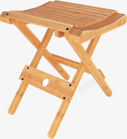 折叠凳竹编椅子高清图片