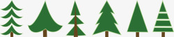 圣诞节绿色松树素材