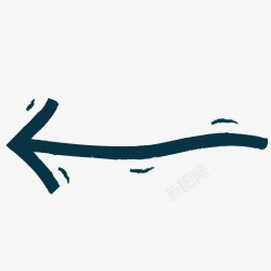 漂浮不规则箭头铅笔画素材