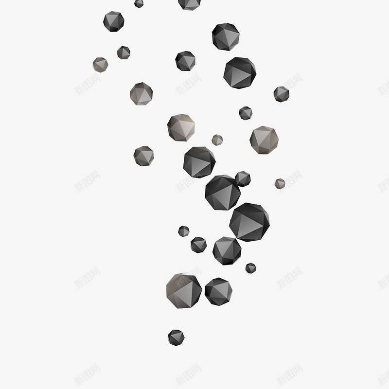 黑色立方体块状科技漂浮物png免抠素材_新图网 https://ixintu.com 几何 漂浮物 漂浮素材 现代 科技 科技漂浮物 立体 黑白